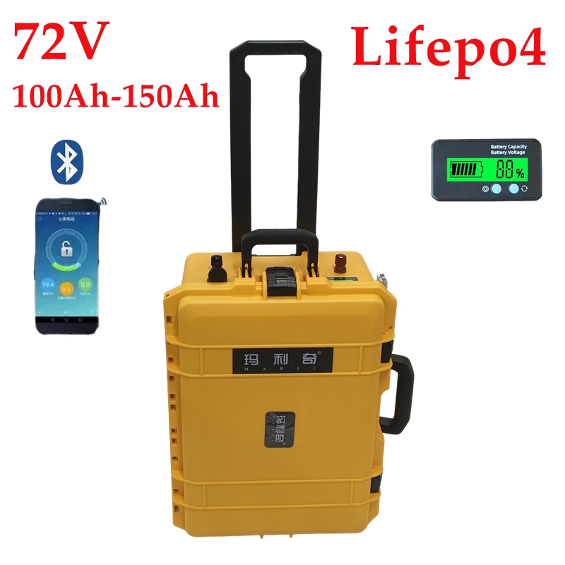 Su geçirmez 72V 150Ah 100Ah Li - Lifepo4 72V 100Ah Battery Pack Ev incelemesi ve fiyatı