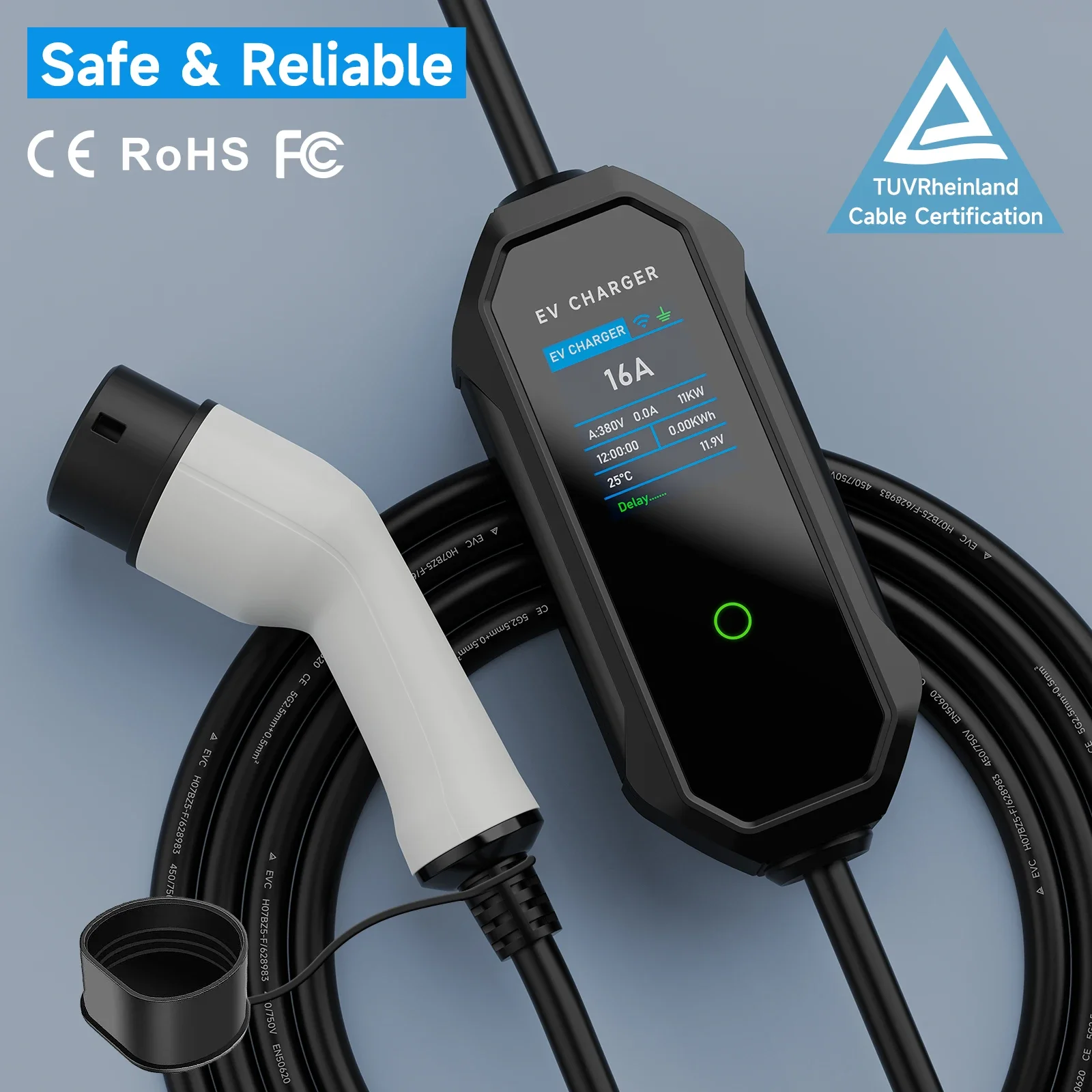 AFEEV Tip 2 Taşınabilir elektr - Type 2 Portable Ev Charger 11Kw Cee incelemesi ve fiyatı